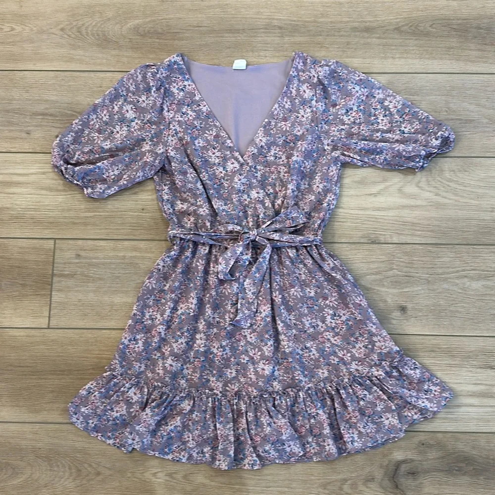 Mortise and Market Wrap Mini Dress - Picture 1 of 8